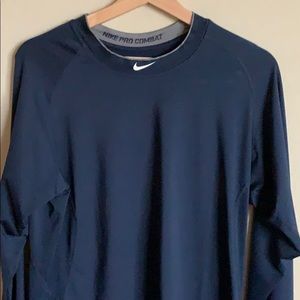 Nike Pro Combat Dri-Fit navy Blue size L any sport